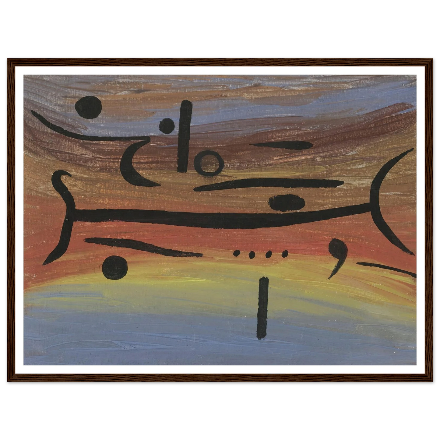 Instruments (1938) Art Print | Paul Klee - Framed Poster - 30x40 cm / 12x16″ - Black frame