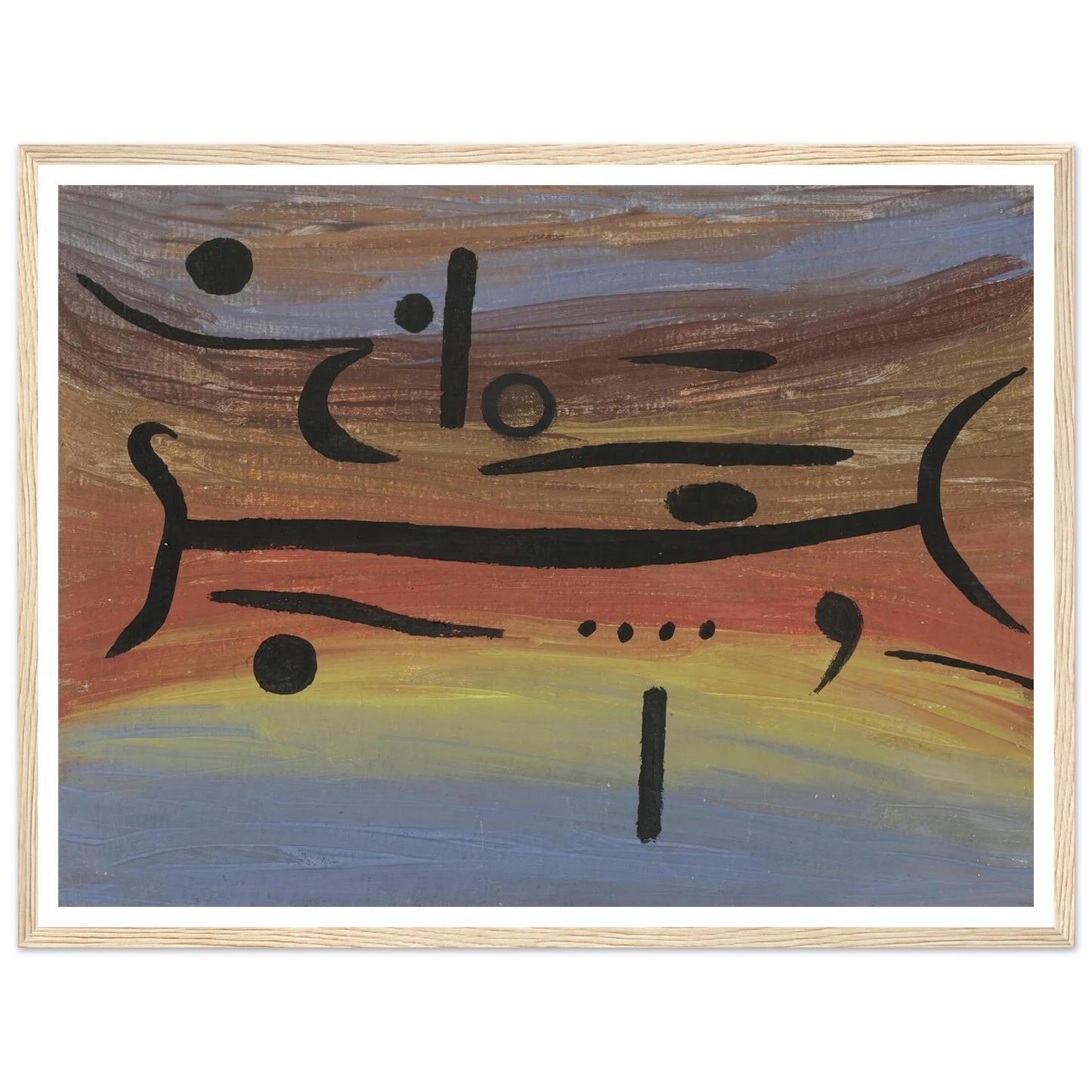 Instruments (1938) Art Print | Paul Klee - Framed Poster - 30x40 cm / 12x16″ - Black frame