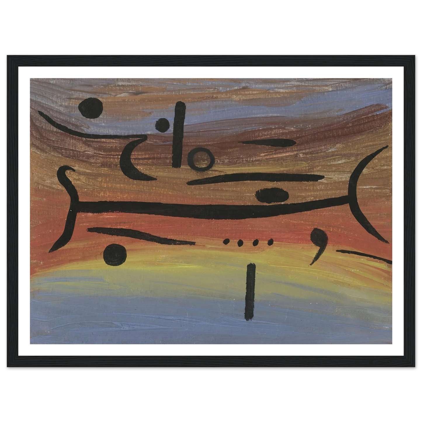 Instruments (1938) Art Print | Paul Klee - Framed Poster - 30x40 cm / 12x16″ - Black frame