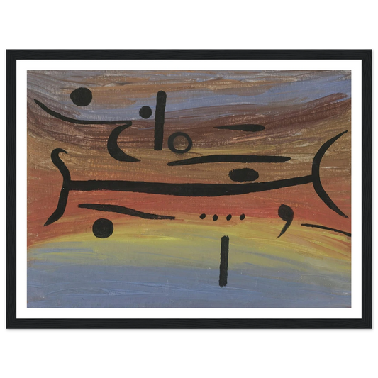 Instruments (1938) Art Print | Paul Klee - Framed Poster - 30x40 cm / 12x16″ - Black frame