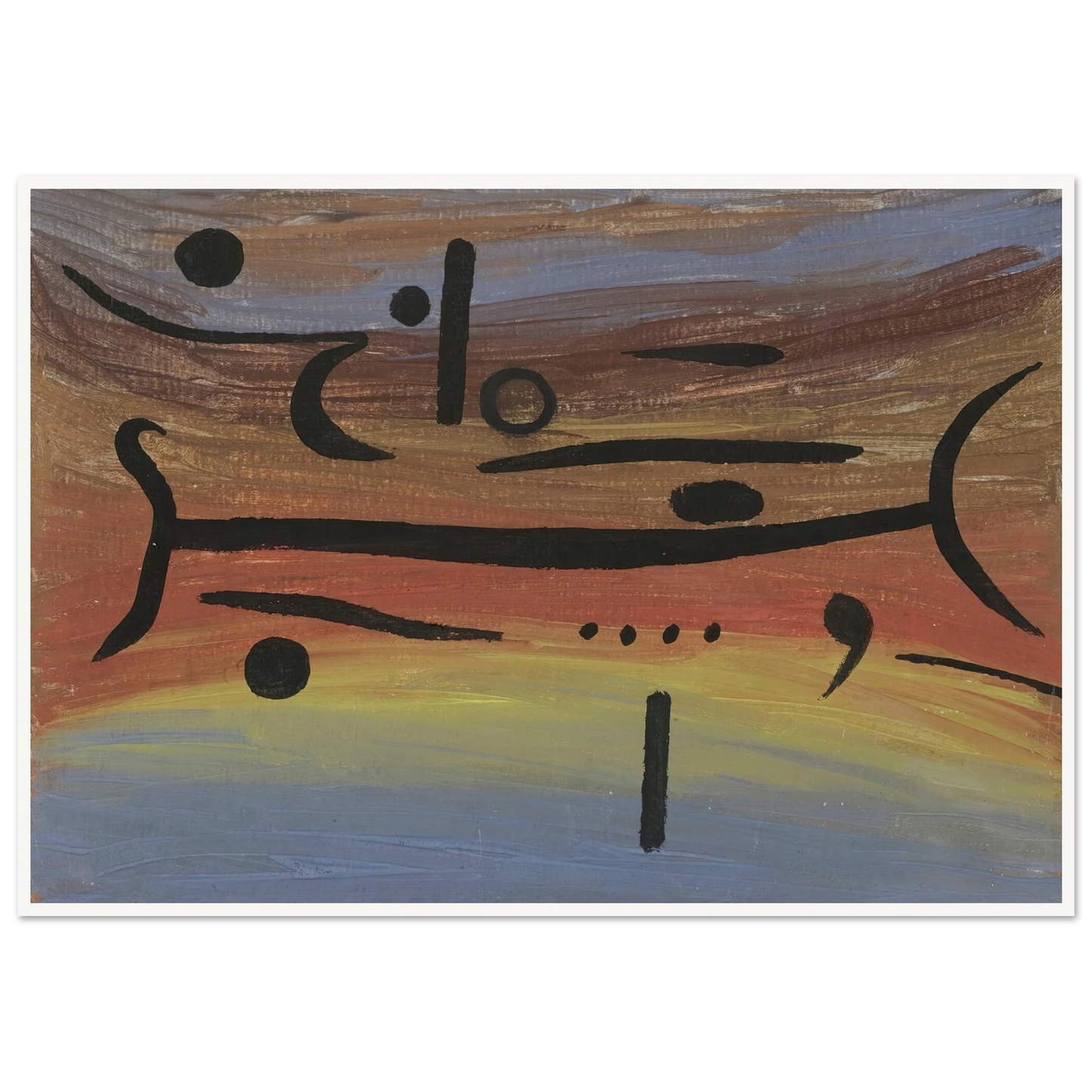 Instruments (1938) Art Print | Paul Klee - Framed Poster - 30x40 cm / 12x16″ - Black frame