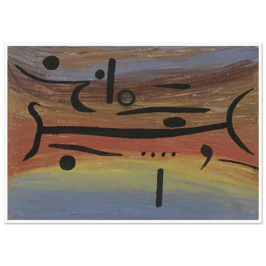 Instruments (1938) Art Print | Paul Klee - Framed Poster - 30x40 cm / 12x16″ - Black frame