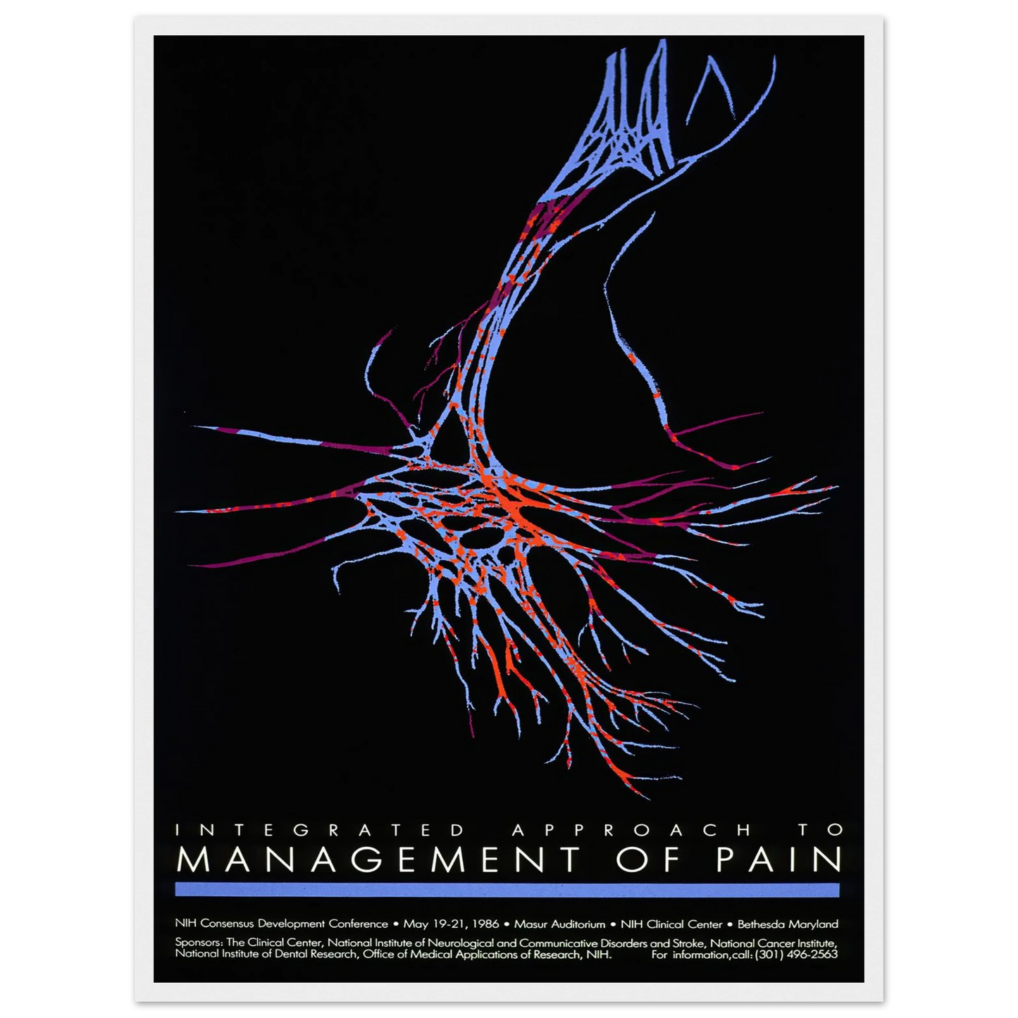 Integrated approach to management of pain (1986) Art Print | National Institutes of Health - Framed Poster - 30x40 cm / 12x16″ - Black frame