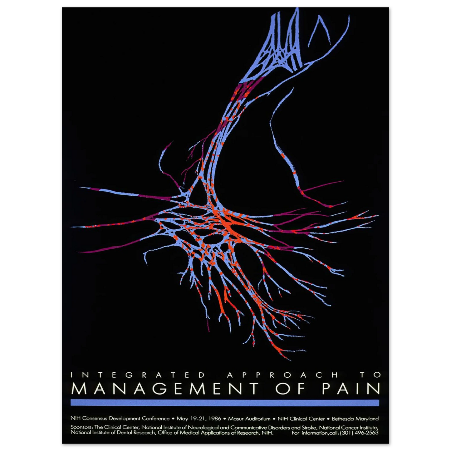 Integrated approach to management of pain (1986) Art Print | National Institutes of Health - Framed Poster - 30x40 cm / 12x16″ - Black frame