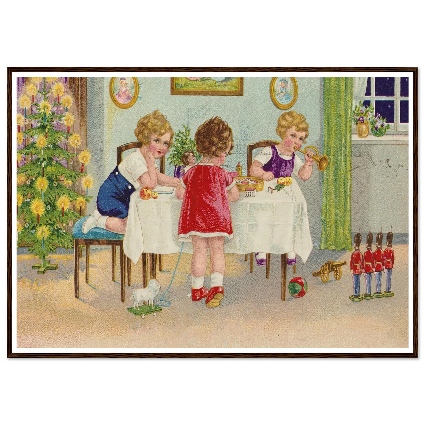 Interior Holiday Minuet - Framed Poster - 30x40 cm / 12x16″ - Black frame