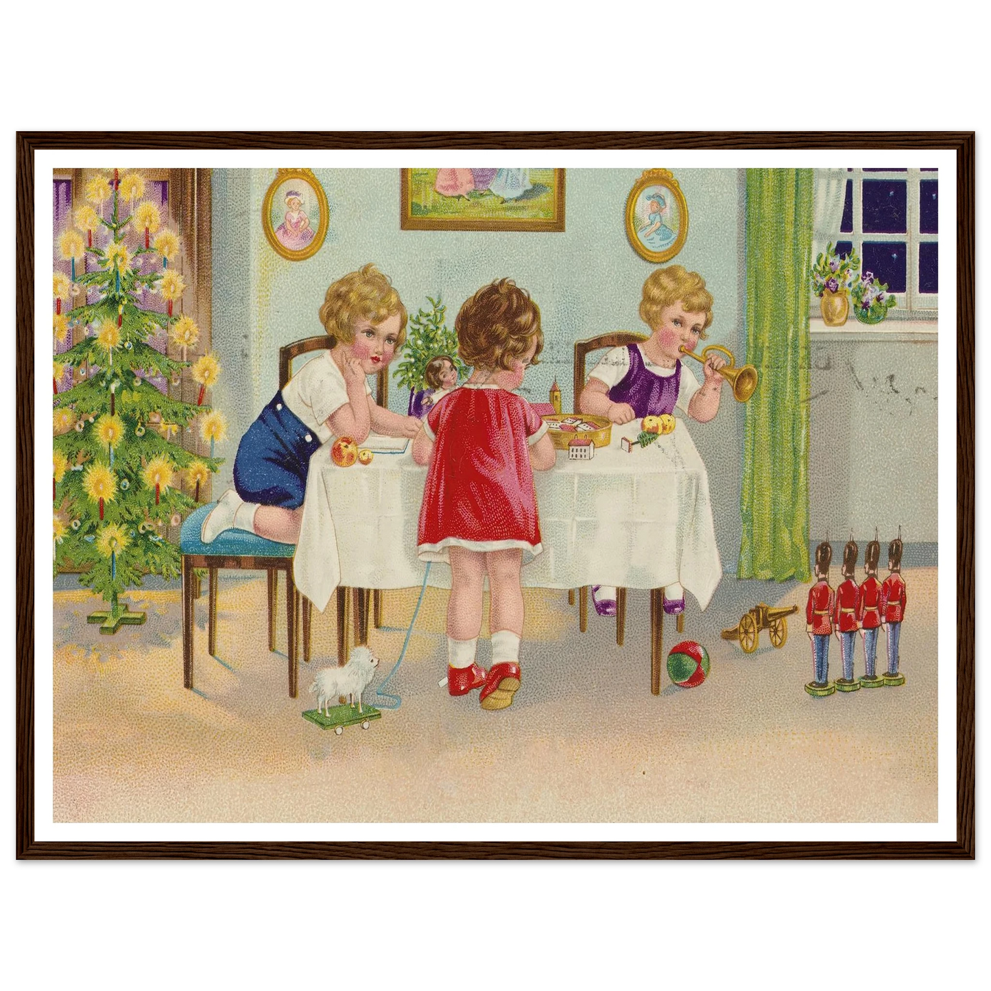 Interior Holiday Minuet - Framed Poster - 30x40 cm / 12x16″ - Black frame