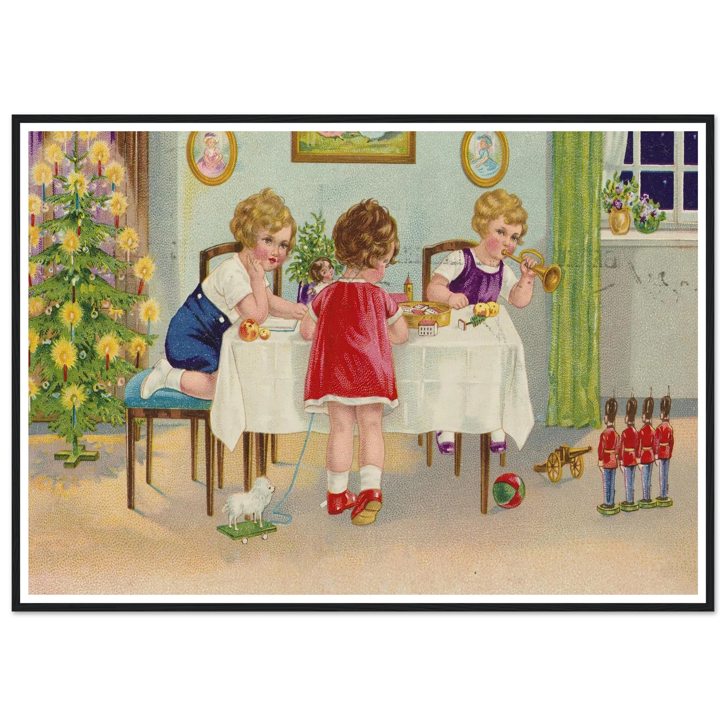 Interior Holiday Minuet - Framed Poster - 30x40 cm / 12x16″ - Black frame