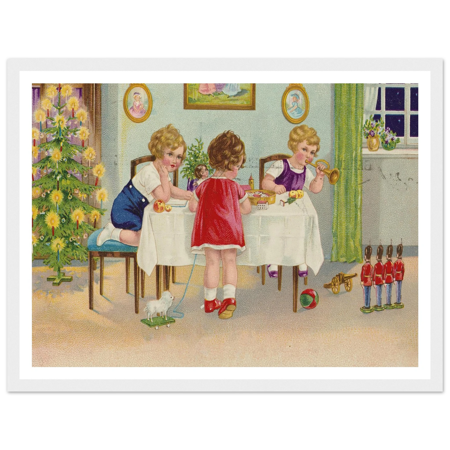 Interior Holiday Minuet - Framed Poster - 30x40 cm / 12x16″ - Black frame