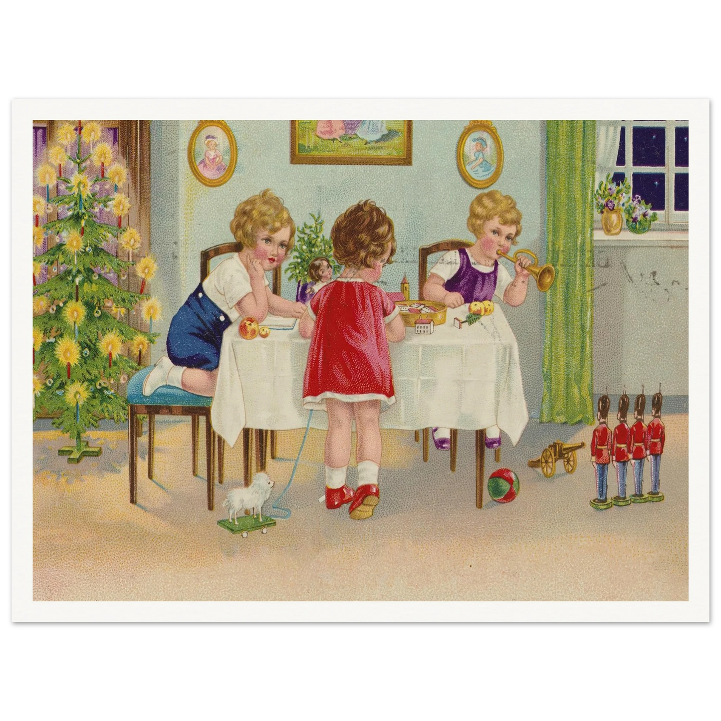 Interior Holiday Minuet - Framed Poster - 30x40 cm / 12x16″ - Black frame