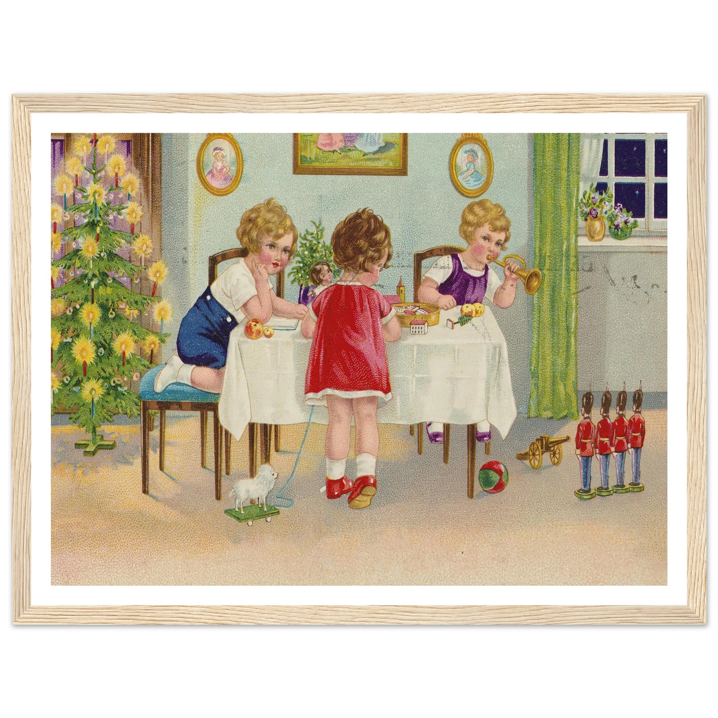 Interior Holiday Minuet - Framed Poster - 30x40 cm / 12x16″ - Black frame