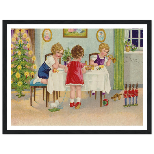 Interior Holiday Minuet - Framed Poster - 30x40 cm / 12x16″ - Black frame