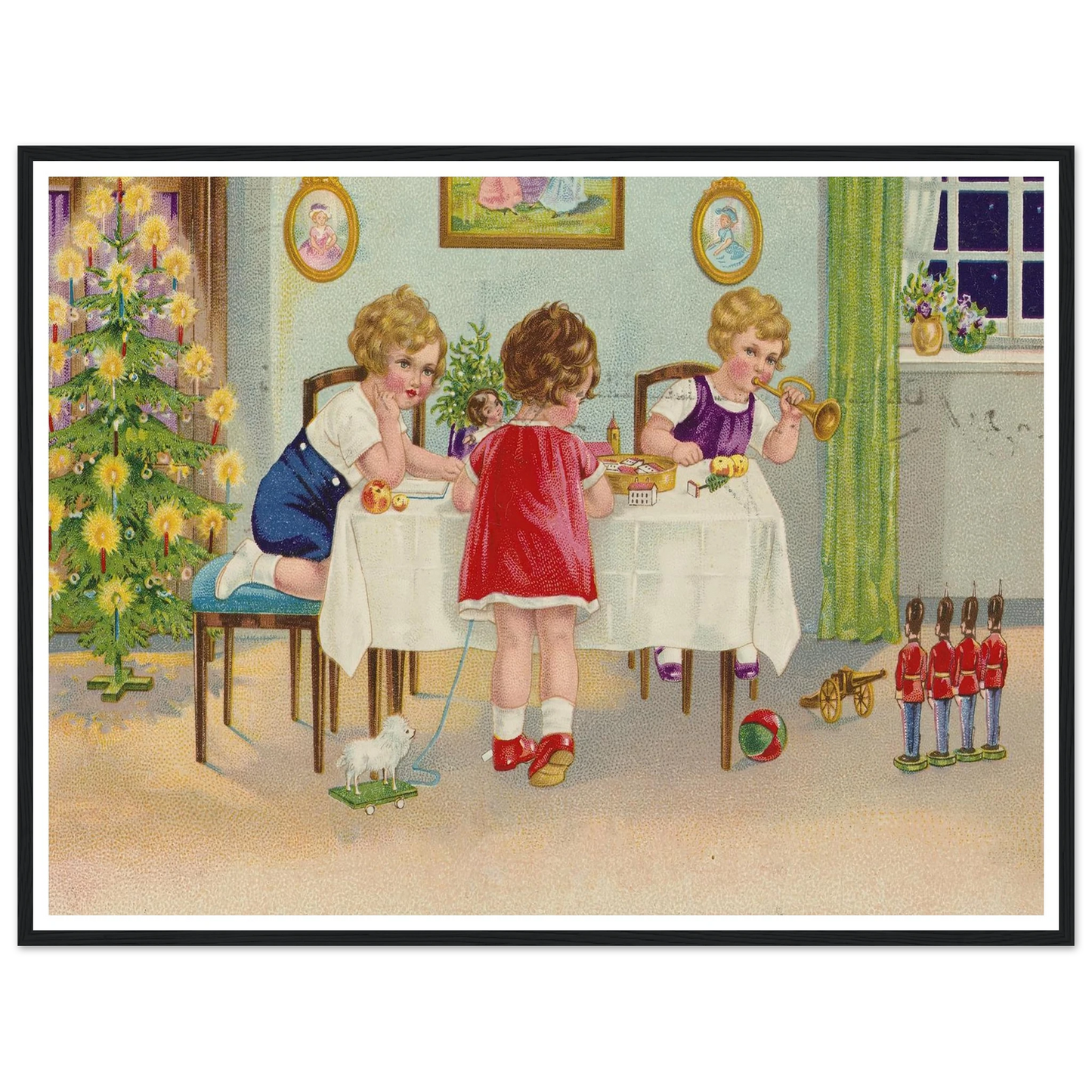 Interior Holiday Minuet - Framed Poster - 30x40 cm / 12x16″ - Black frame