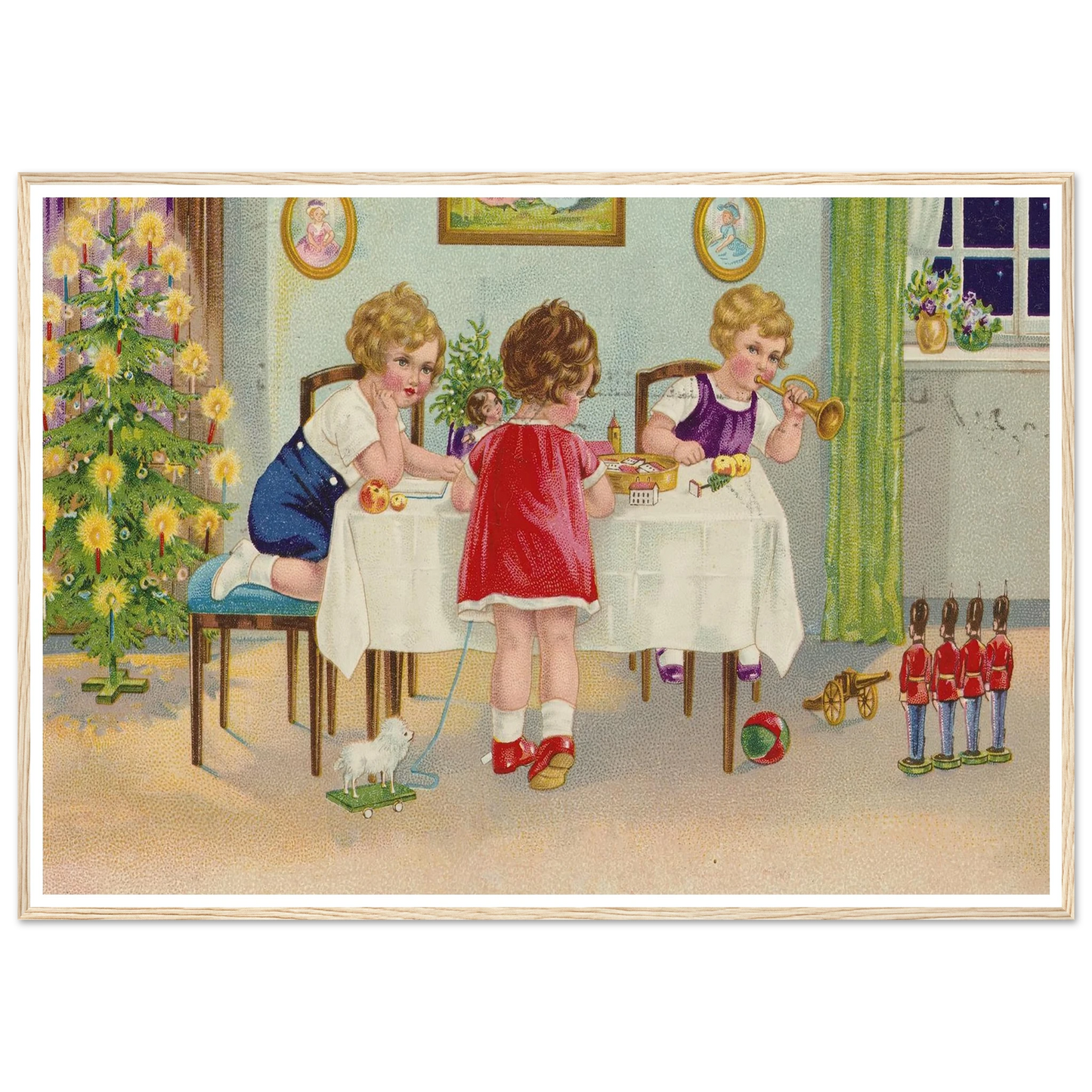 Interior Holiday Minuet - Framed Poster - 30x40 cm / 12x16″ - Black frame