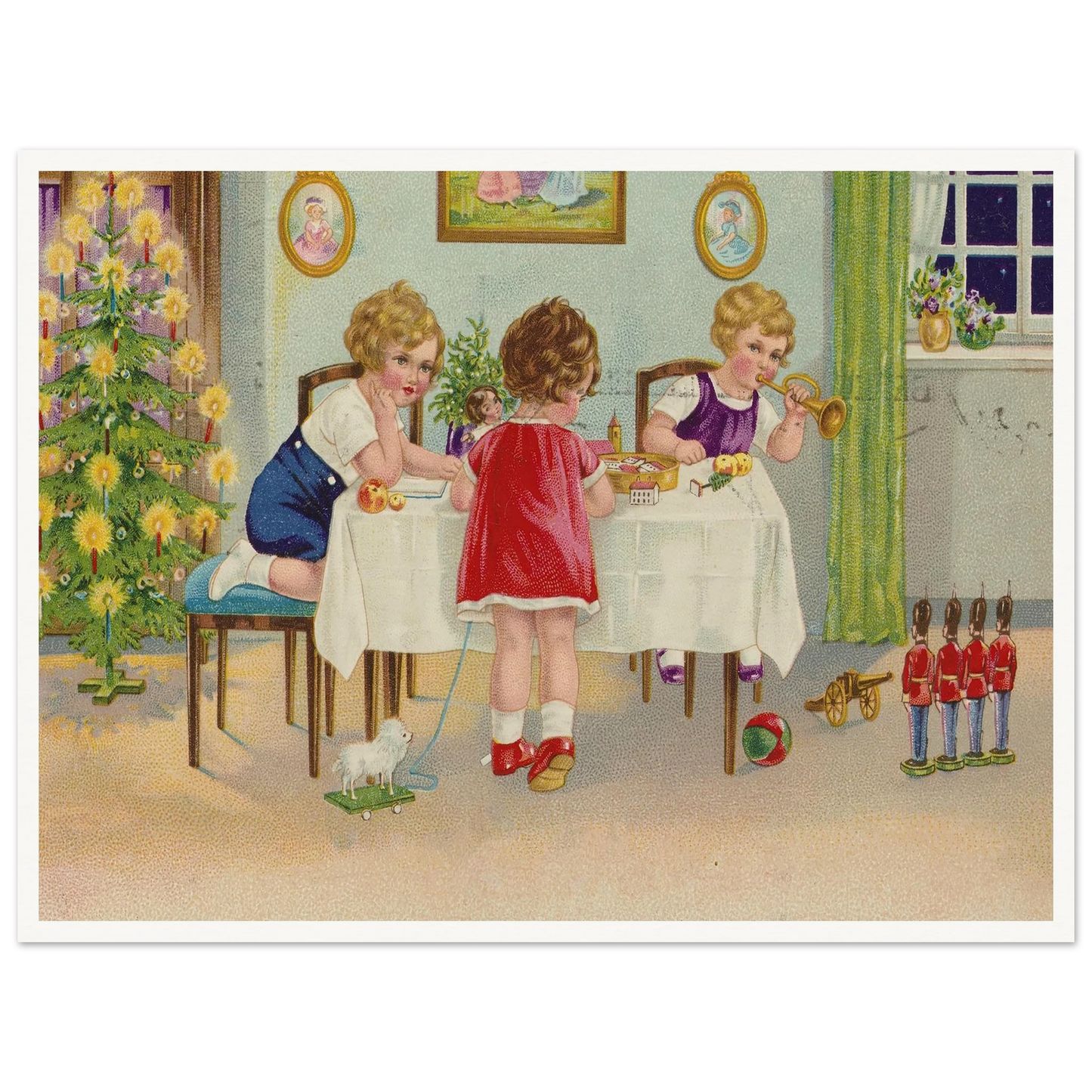 Interior Holiday Minuet - Framed Poster - 30x40 cm / 12x16″ - Black frame