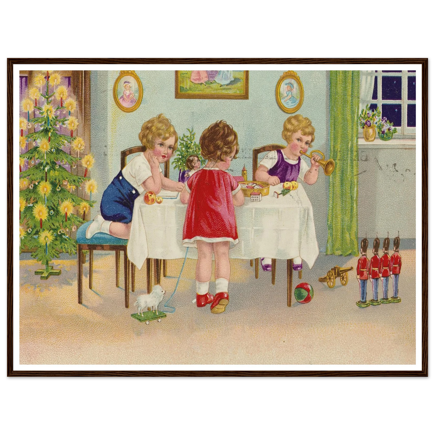 Interior Holiday Minuet - Framed Poster - 30x40 cm / 12x16″ - Black frame