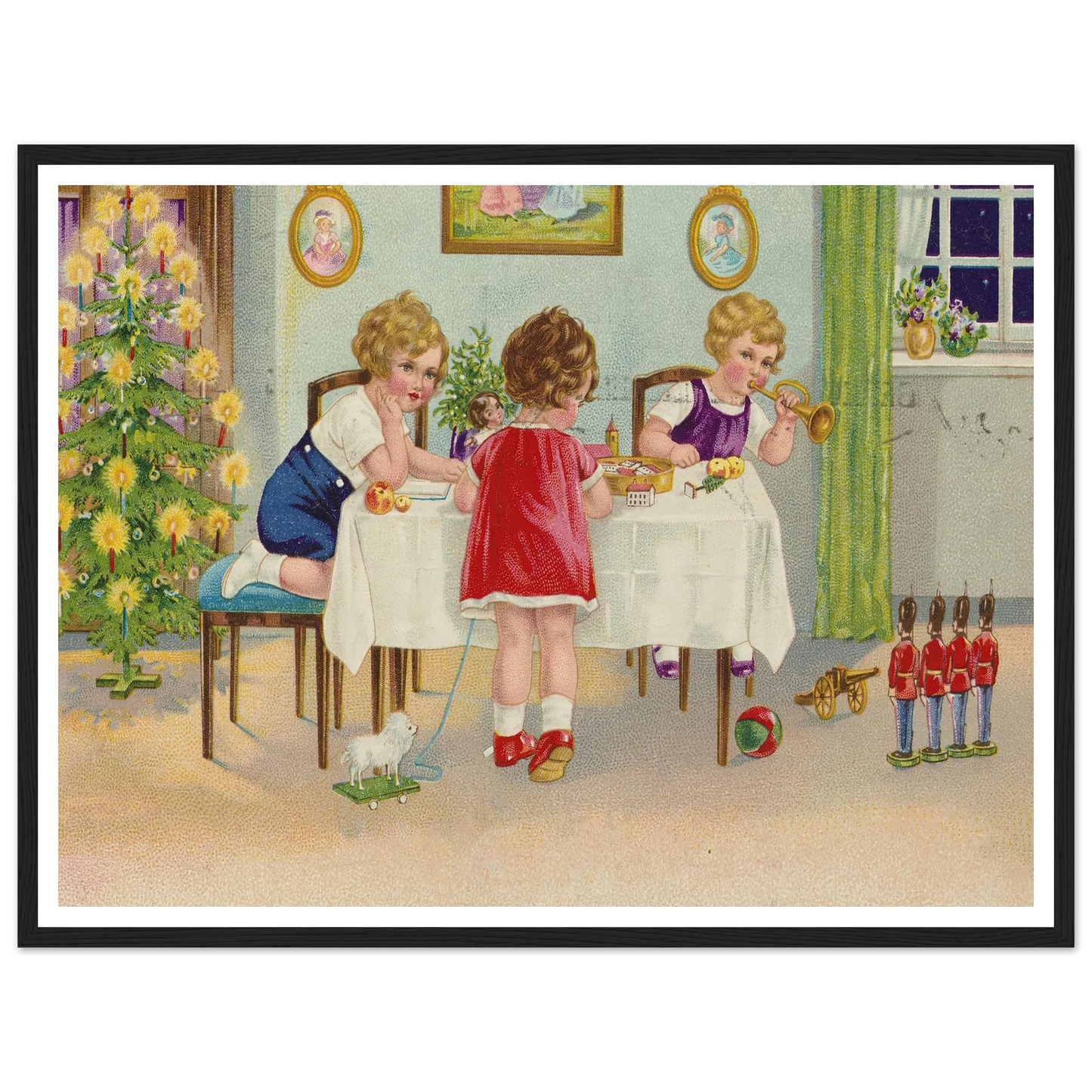 Interior Holiday Minuet - Framed Poster - 30x40 cm / 12x16″ - Black frame