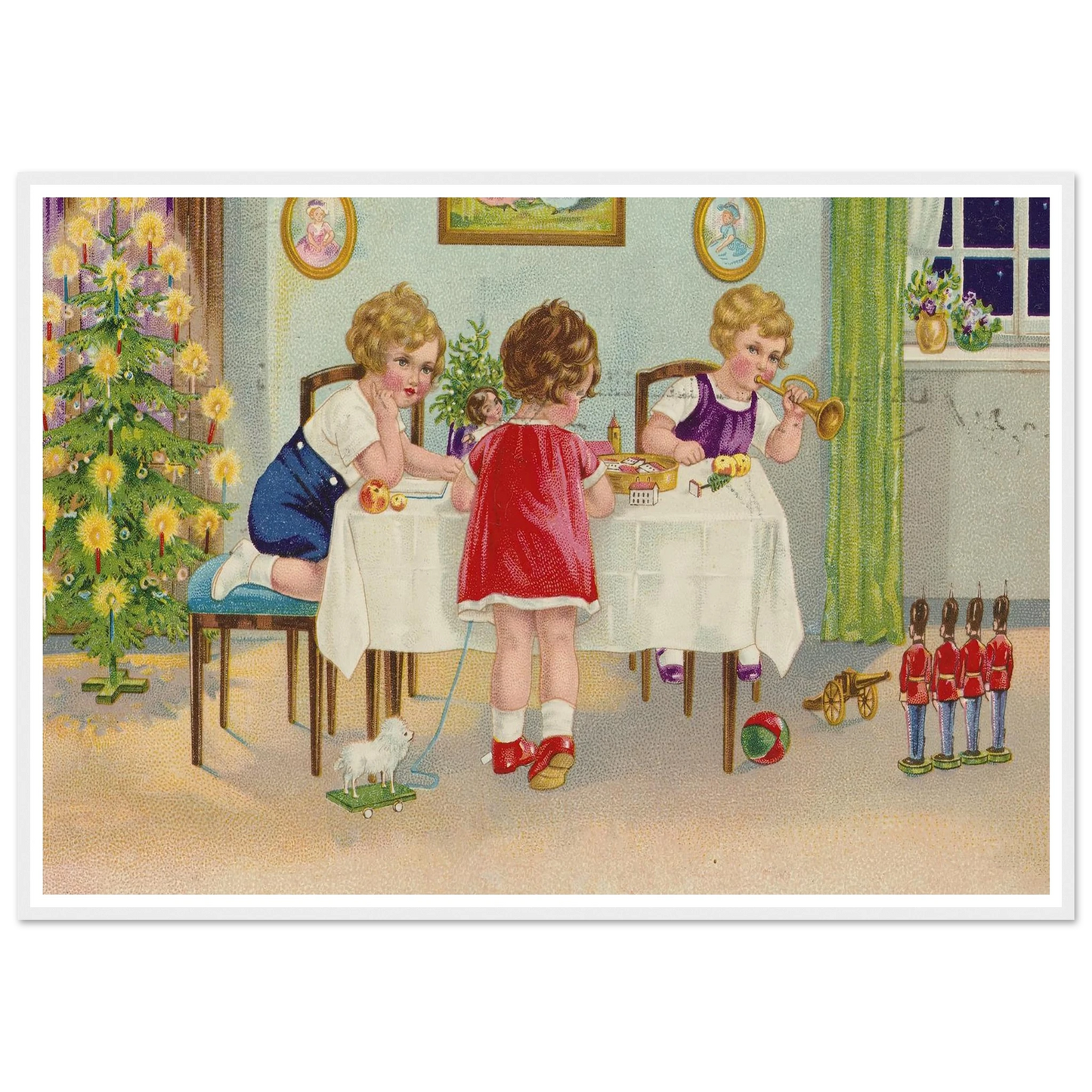 Interior Holiday Minuet - Framed Poster - 30x40 cm / 12x16″ - Black frame