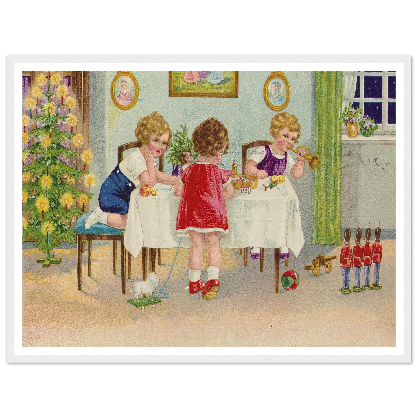Interior Holiday Minuet - Framed Poster - 30x40 cm / 12x16″ - Black frame