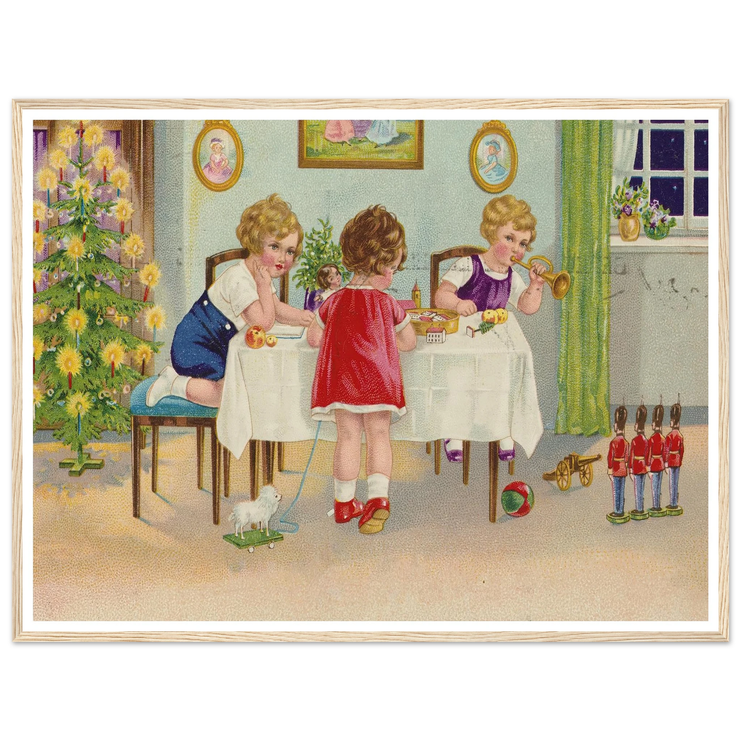Interior Holiday Minuet - Framed Poster - 30x40 cm / 12x16″ - Black frame