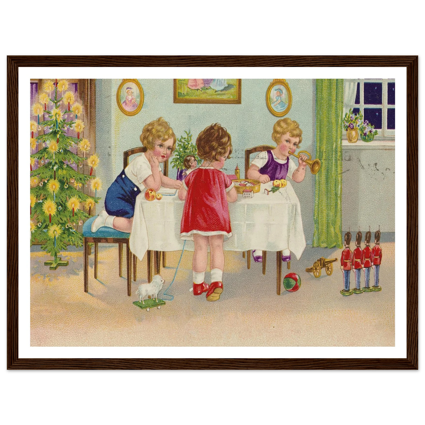 Interior Holiday Minuet - Framed Poster - 30x40 cm / 12x16″ - Black frame