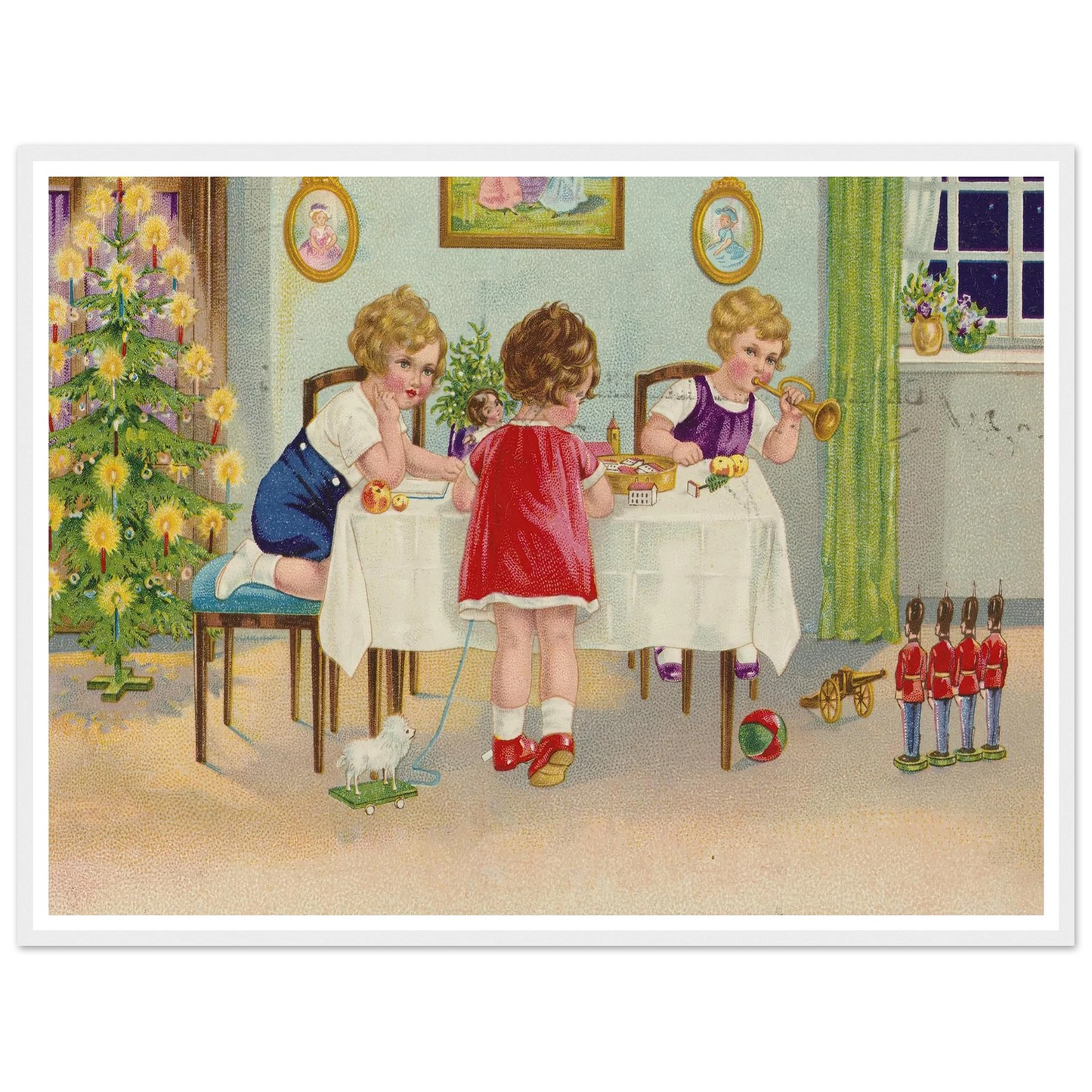 Interior Holiday Minuet - Framed Poster - 30x40 cm / 12x16″ - Black frame