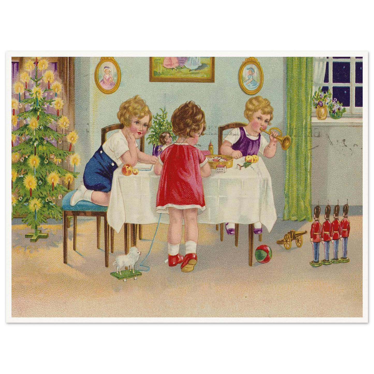 Interior Holiday Minuet - Framed Poster - 30x40 cm / 12x16″ - Black frame