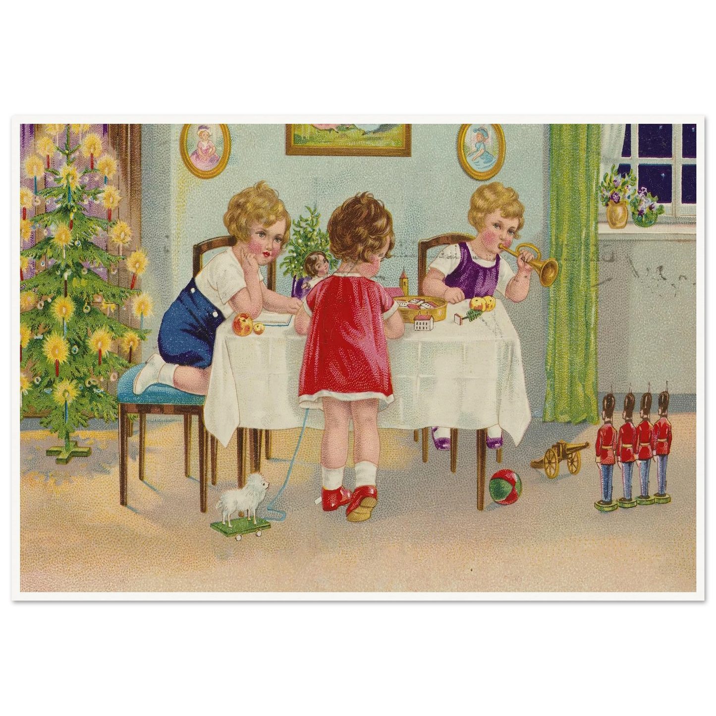 Interior Holiday Minuet - Framed Poster - 30x40 cm / 12x16″ - Black frame