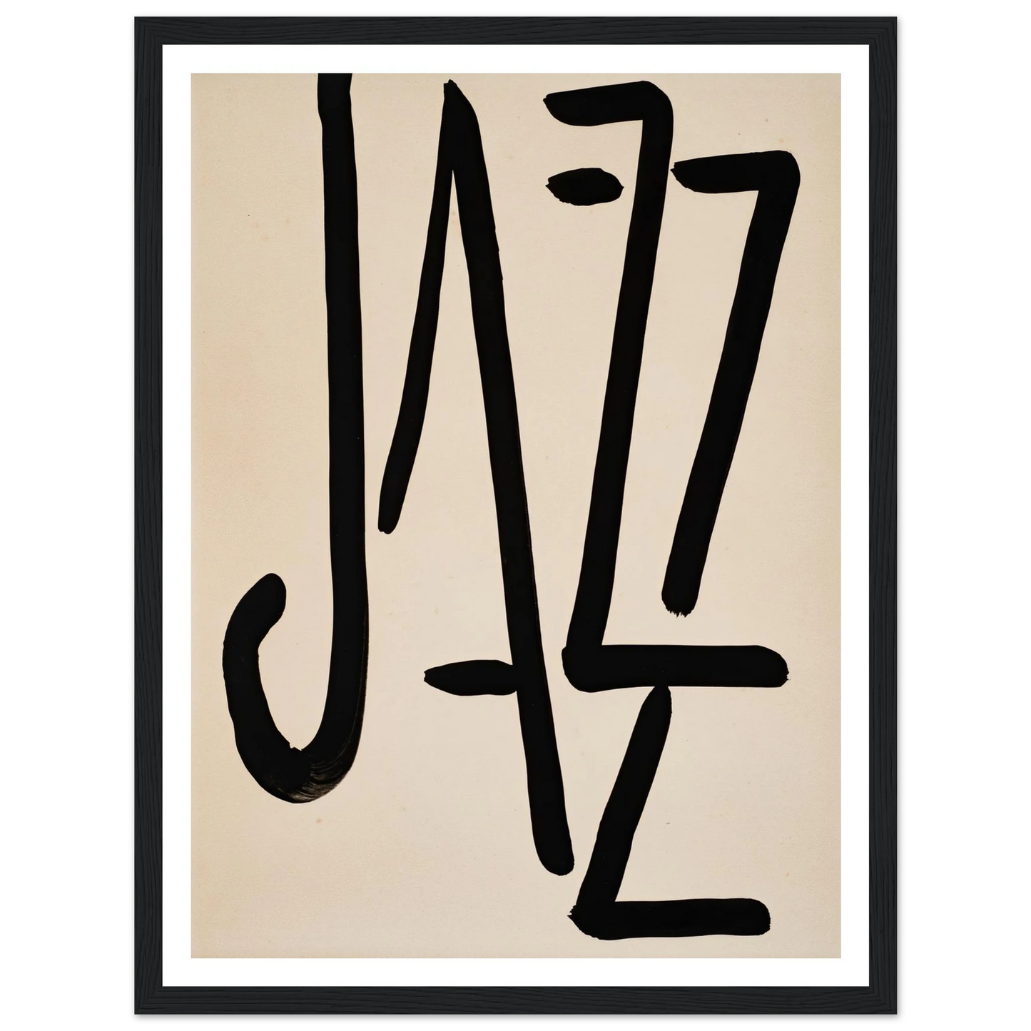 Jazz – Title (1947) Art Print | Henri Matisse - Framed Poster - 30x40 cm / 12x16″ - Black frame