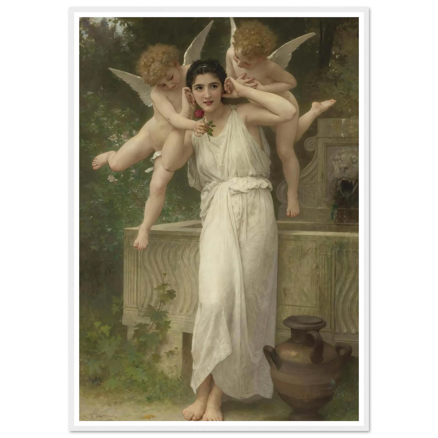 Jeunesse Art Print | William Bouguereau - Framed Poster - 30x40 cm / 12x16″ - Black frame