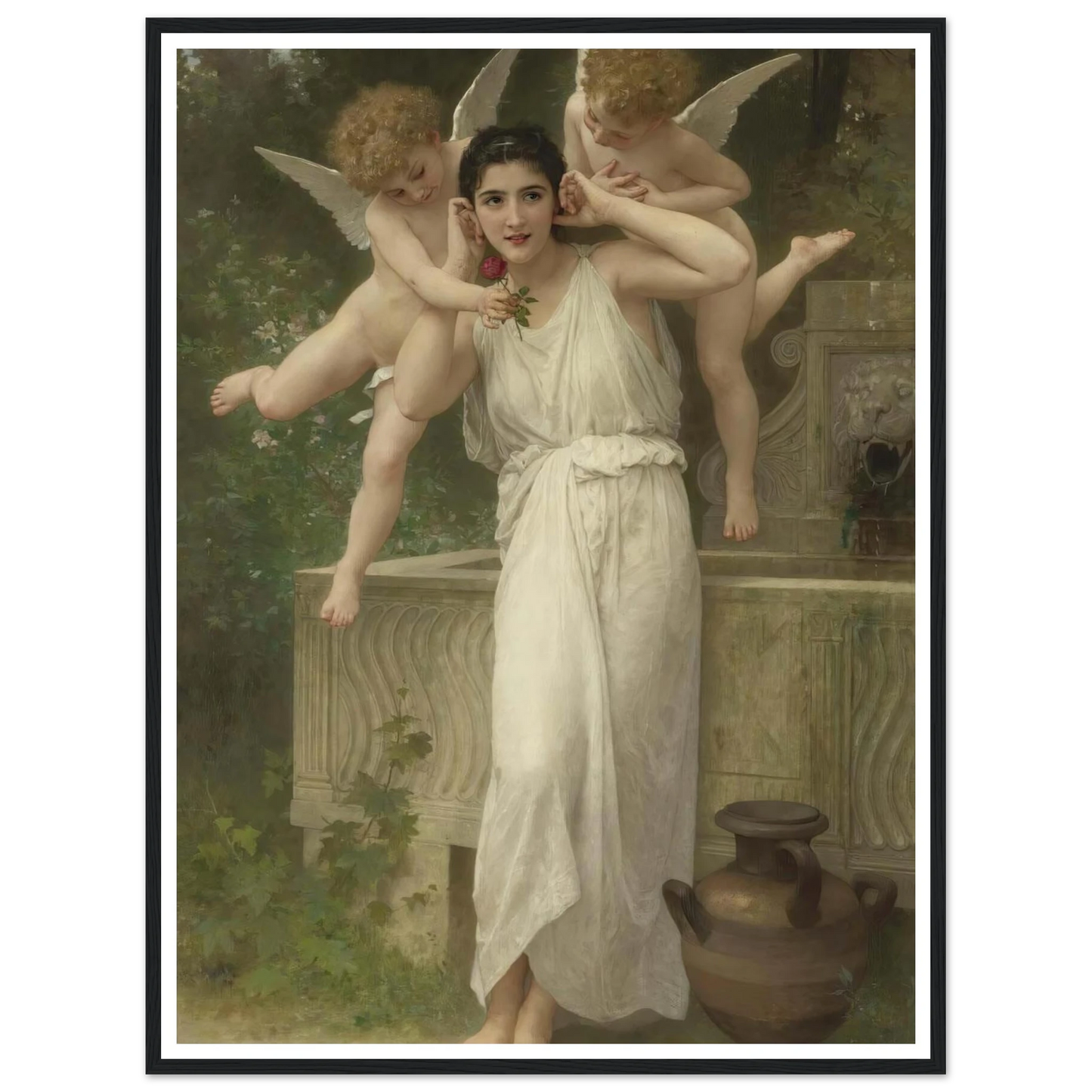 Jeunesse Art Print | William Bouguereau - Framed Poster - 30x40 cm / 12x16″ - Black frame