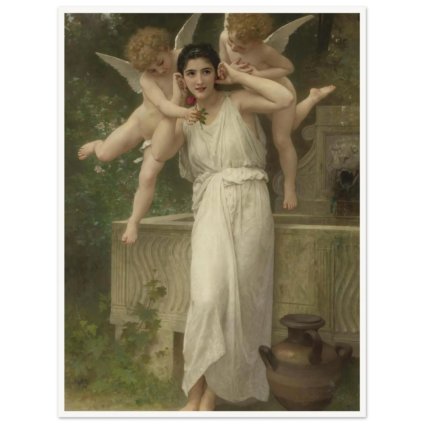 Jeunesse Art Print | William Bouguereau - Framed Poster - 30x40 cm / 12x16″ - Black frame