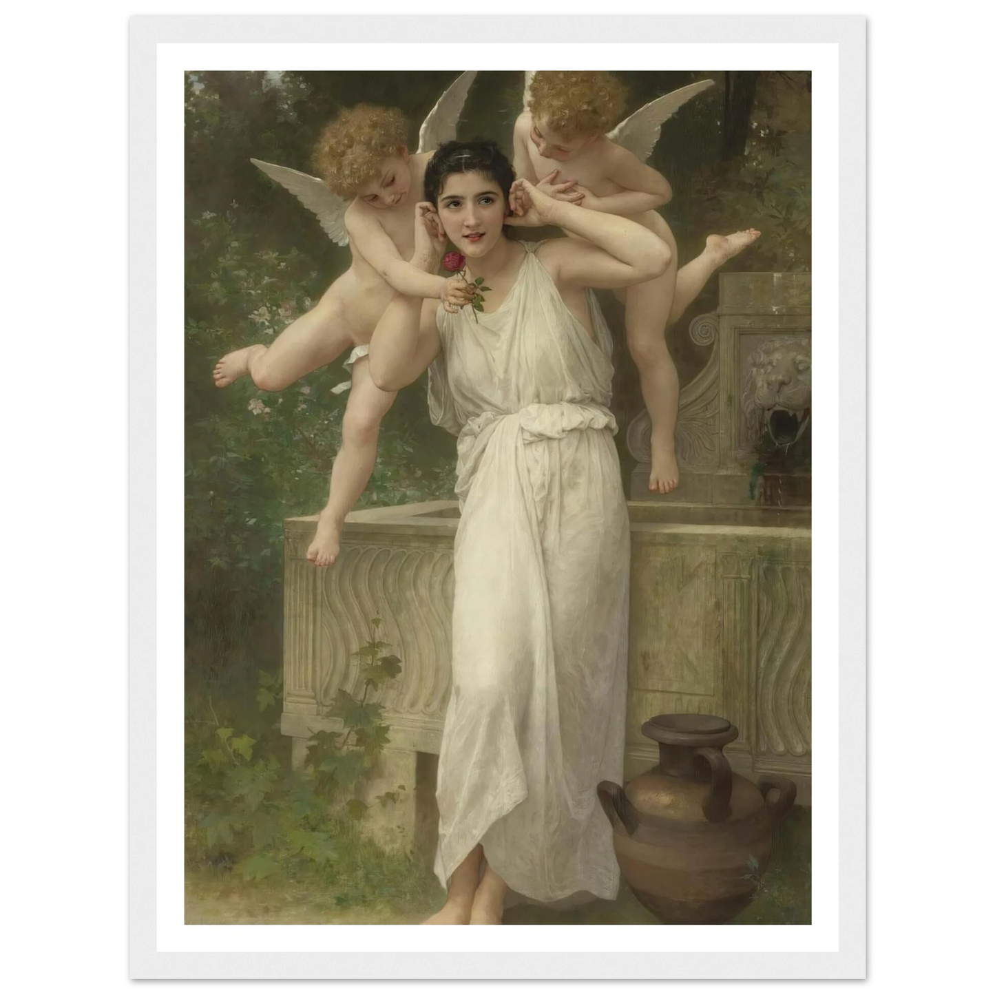 Jeunesse Art Print | William Bouguereau - Framed Poster - 30x40 cm / 12x16″ - Black frame