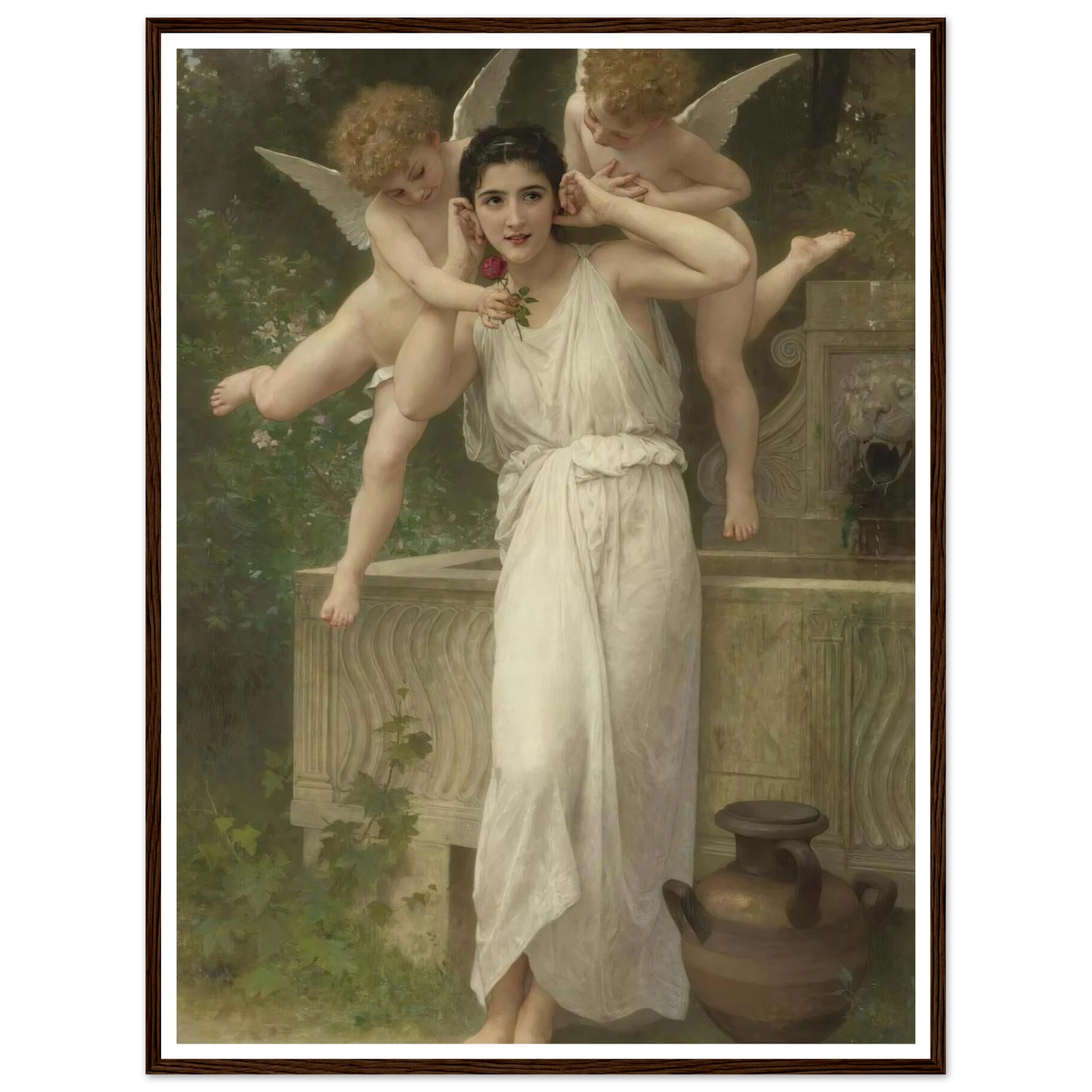 Jeunesse Art Print | William Bouguereau - Framed Poster - 30x40 cm / 12x16″ - Black frame