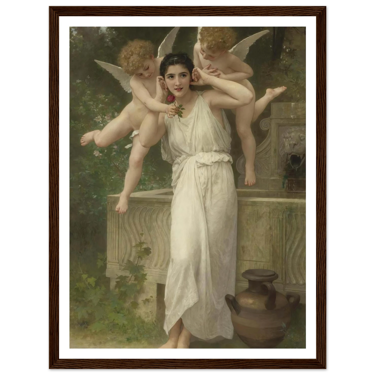 Jeunesse Art Print | William Bouguereau - Framed Poster - 30x40 cm / 12x16″ - Black frame