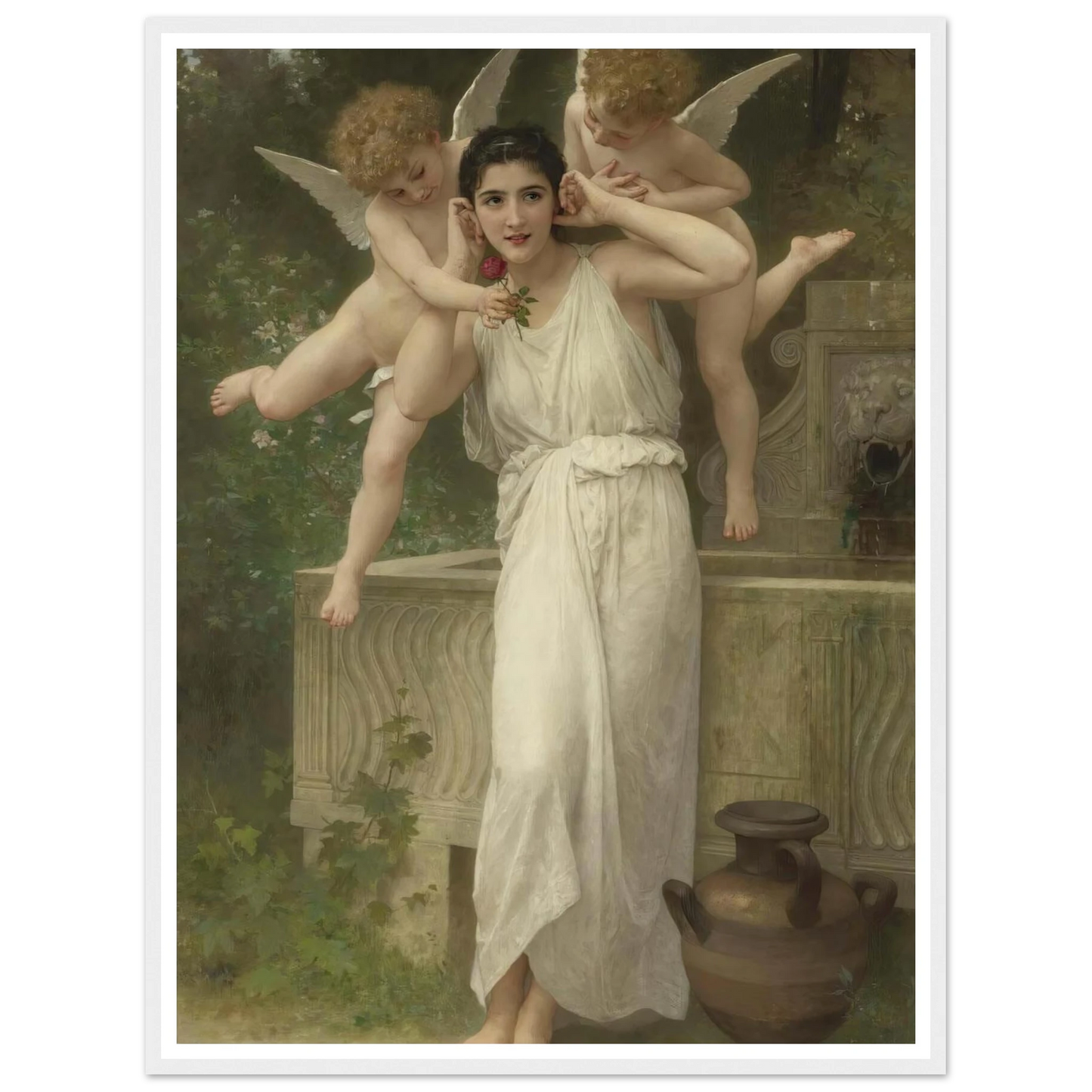 Jeunesse Art Print | William Bouguereau - Framed Poster - 30x40 cm / 12x16″ - Black frame