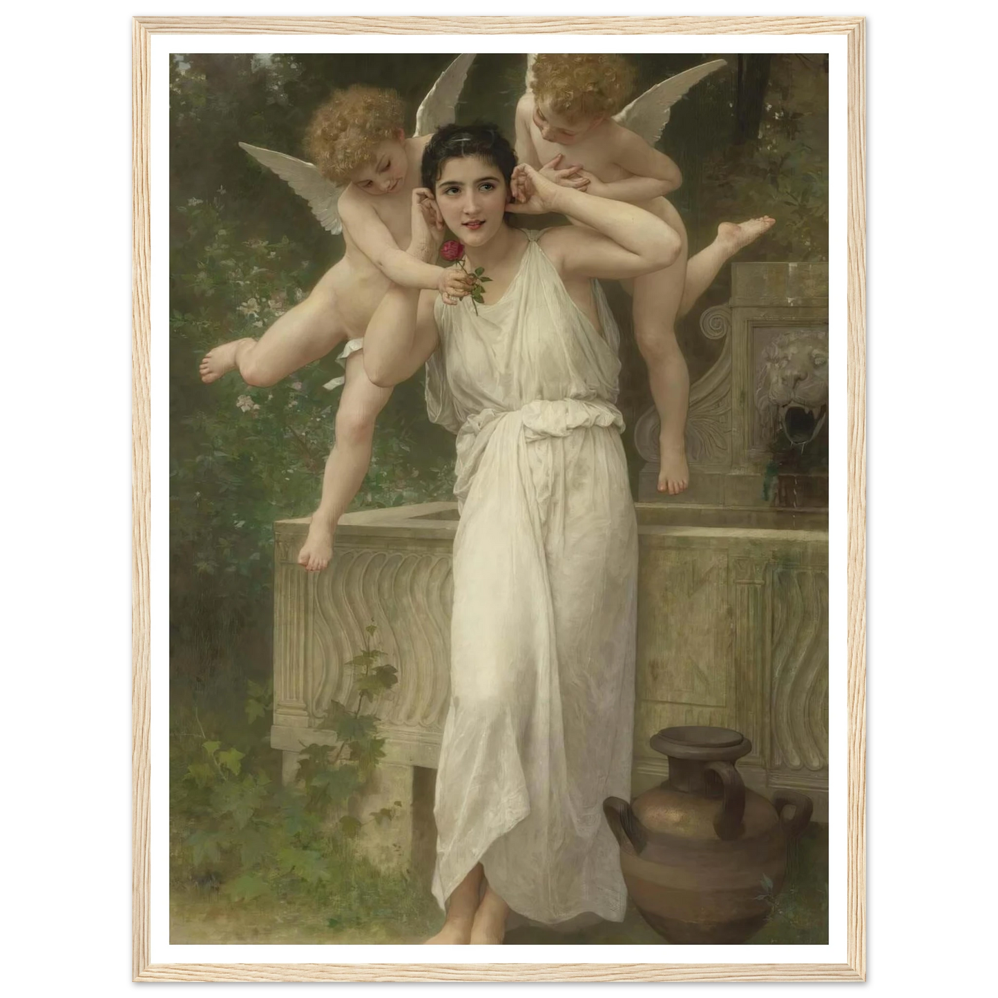 Jeunesse Art Print | William Bouguereau - Framed Poster - 30x40 cm / 12x16″ - Black frame