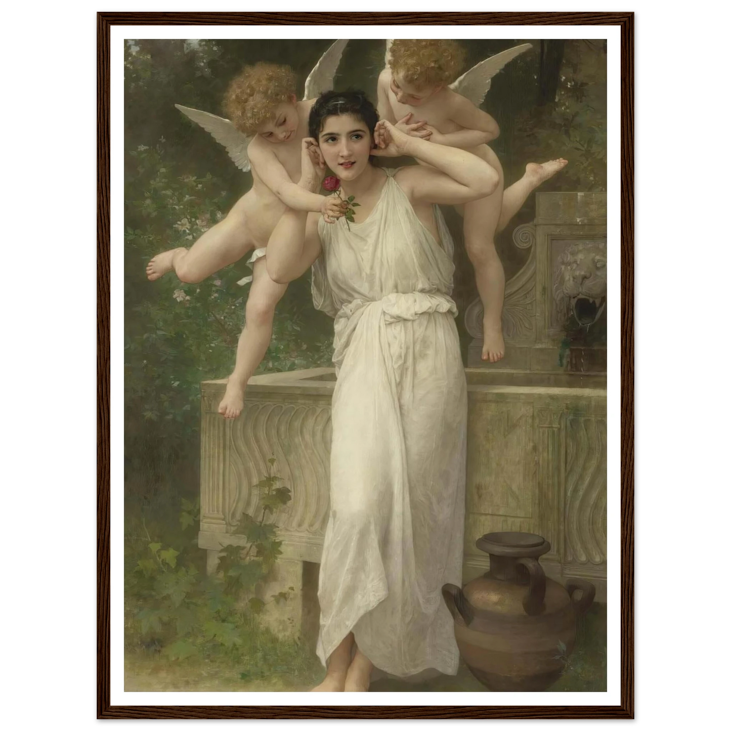 Jeunesse Art Print | William Bouguereau - Framed Poster - 30x40 cm / 12x16″ - Black frame