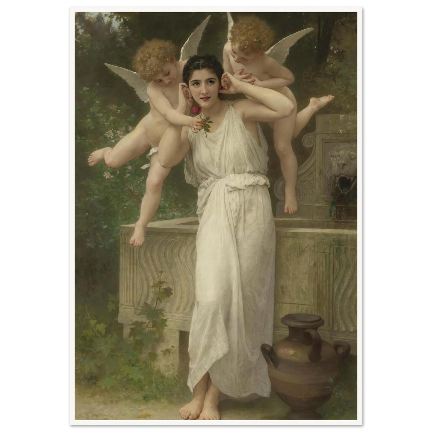 Jeunesse Art Print | William Bouguereau - Framed Poster - 30x40 cm / 12x16″ - Black frame
