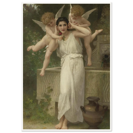 Jeunesse Art Print | William Bouguereau - Framed Poster - 30x40 cm / 12x16″ - Black frame