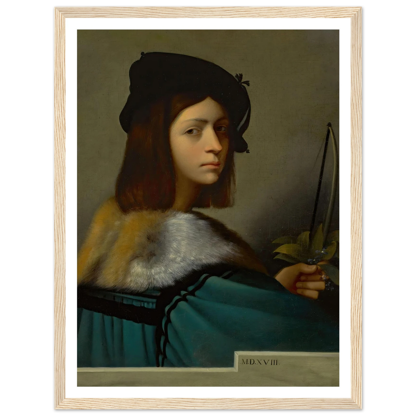Joueur De Violon (The Violin Player) Art Print | Jean Leon Gerome - Framed Poster - 30x40 cm / 12x16″ - Black frame