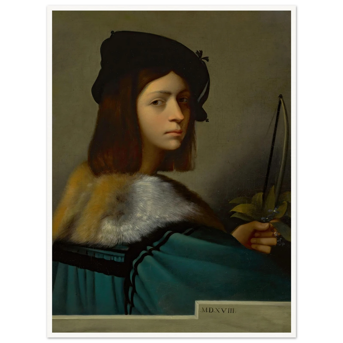 Joueur De Violon (The Violin Player) Art Print | Jean Leon Gerome - Framed Poster - 30x40 cm / 12x16″ - Black frame