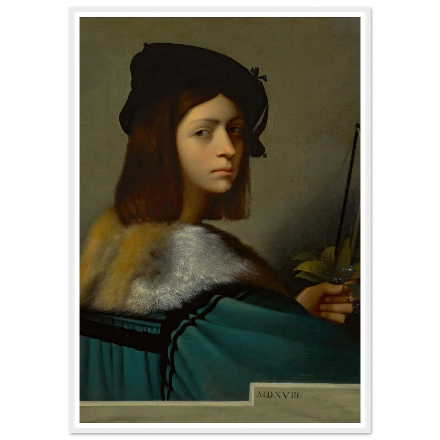 Joueur De Violon (The Violin Player) Art Print | Jean Leon Gerome - Framed Poster - 30x40 cm / 12x16″ - Black frame