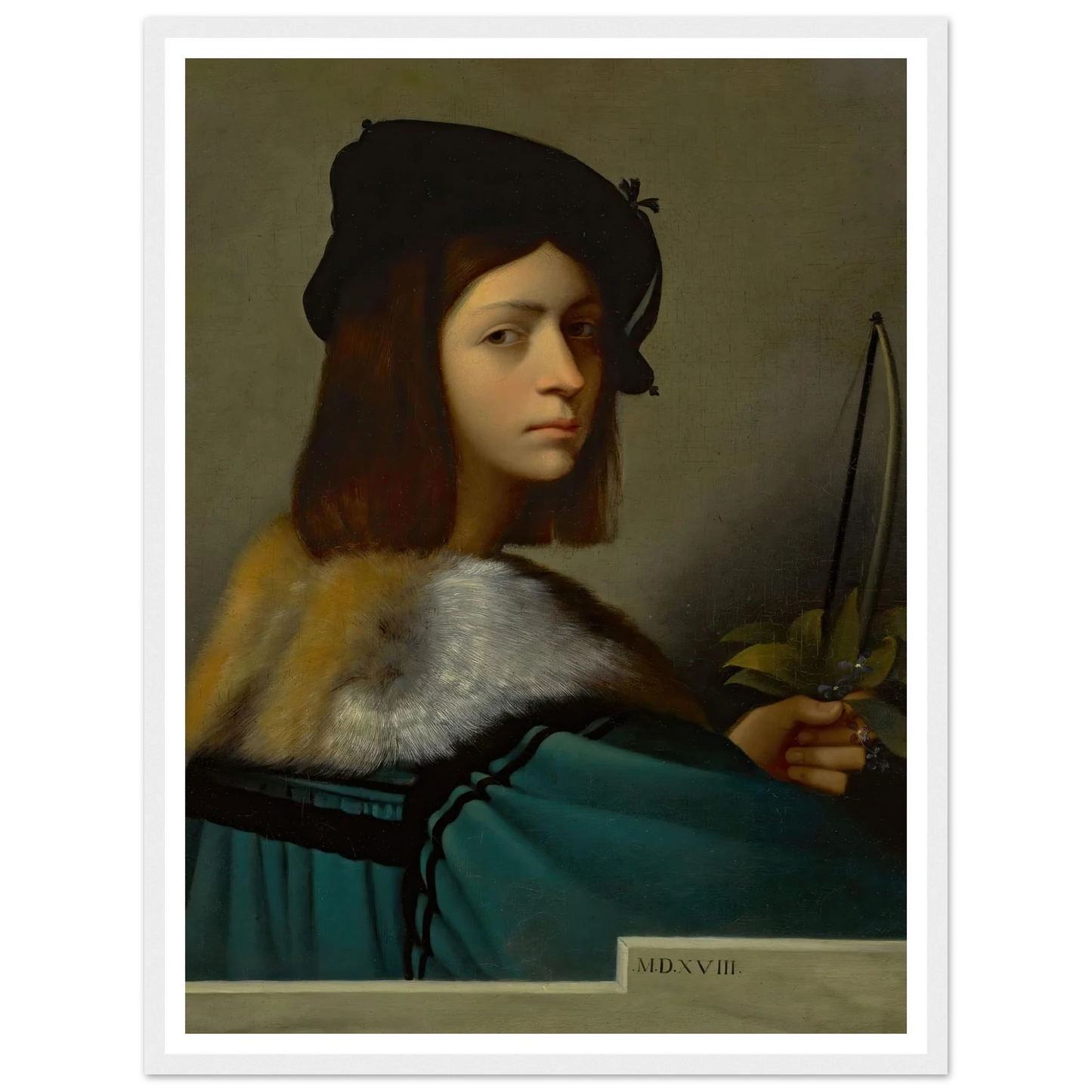 Joueur De Violon (The Violin Player) Art Print | Jean Leon Gerome - Framed Poster - 30x40 cm / 12x16″ - Black frame