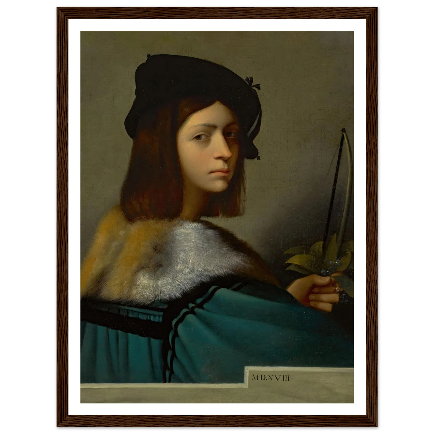 Joueur De Violon (The Violin Player) Art Print | Jean Leon Gerome - Framed Poster - 30x40 cm / 12x16″ - Black frame