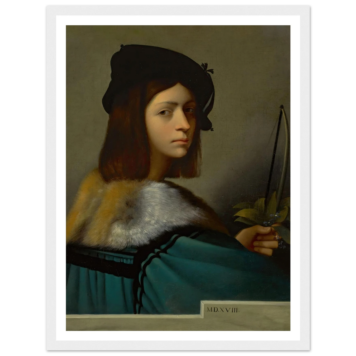Joueur De Violon (The Violin Player) Art Print | Jean Leon Gerome - Framed Poster - 30x40 cm / 12x16″ - Black frame