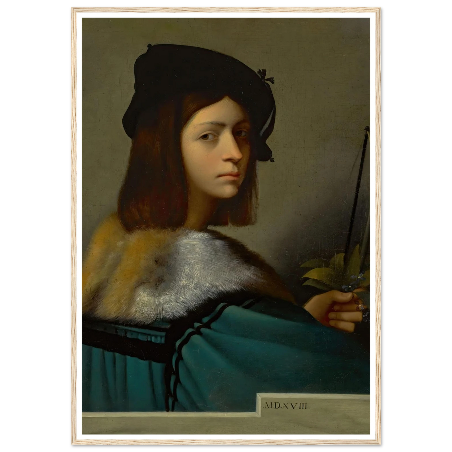 Joueur De Violon (The Violin Player) Art Print | Jean Leon Gerome - Framed Poster - 30x40 cm / 12x16″ - Black frame