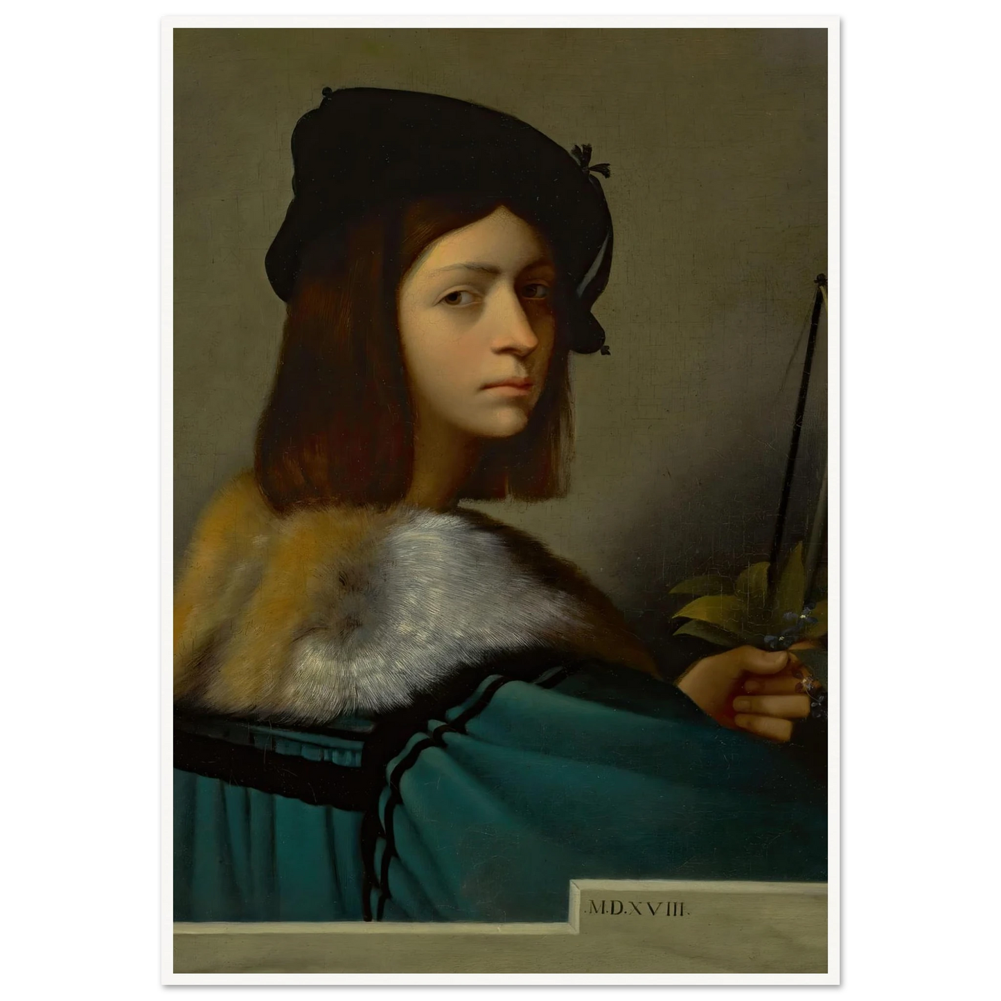 Joueur De Violon (The Violin Player) Art Print | Jean Leon Gerome - Framed Poster - 30x40 cm / 12x16″ - Black frame