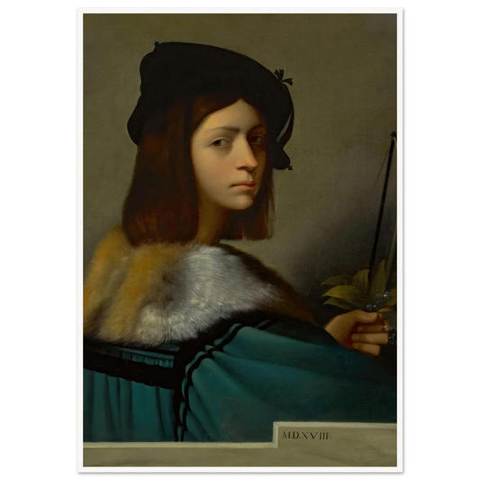 Joueur De Violon (The Violin Player) Art Print | Jean Leon Gerome - Framed Poster - 30x40 cm / 12x16″ - Black frame