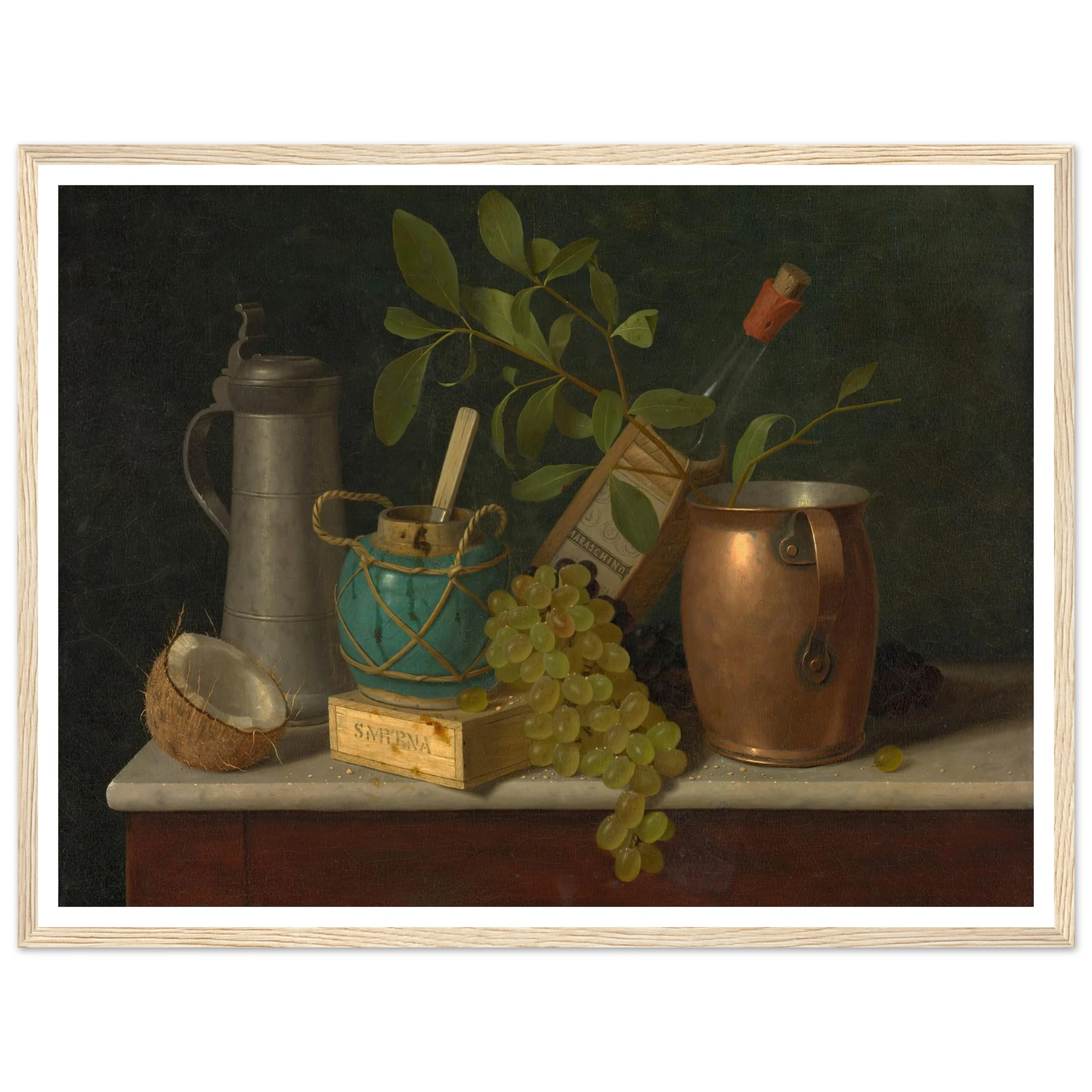 Just Dessert (1891) Art Print | William Michael Harnett - Framed Poster - 30x40 cm / 12x16″ - Black frame