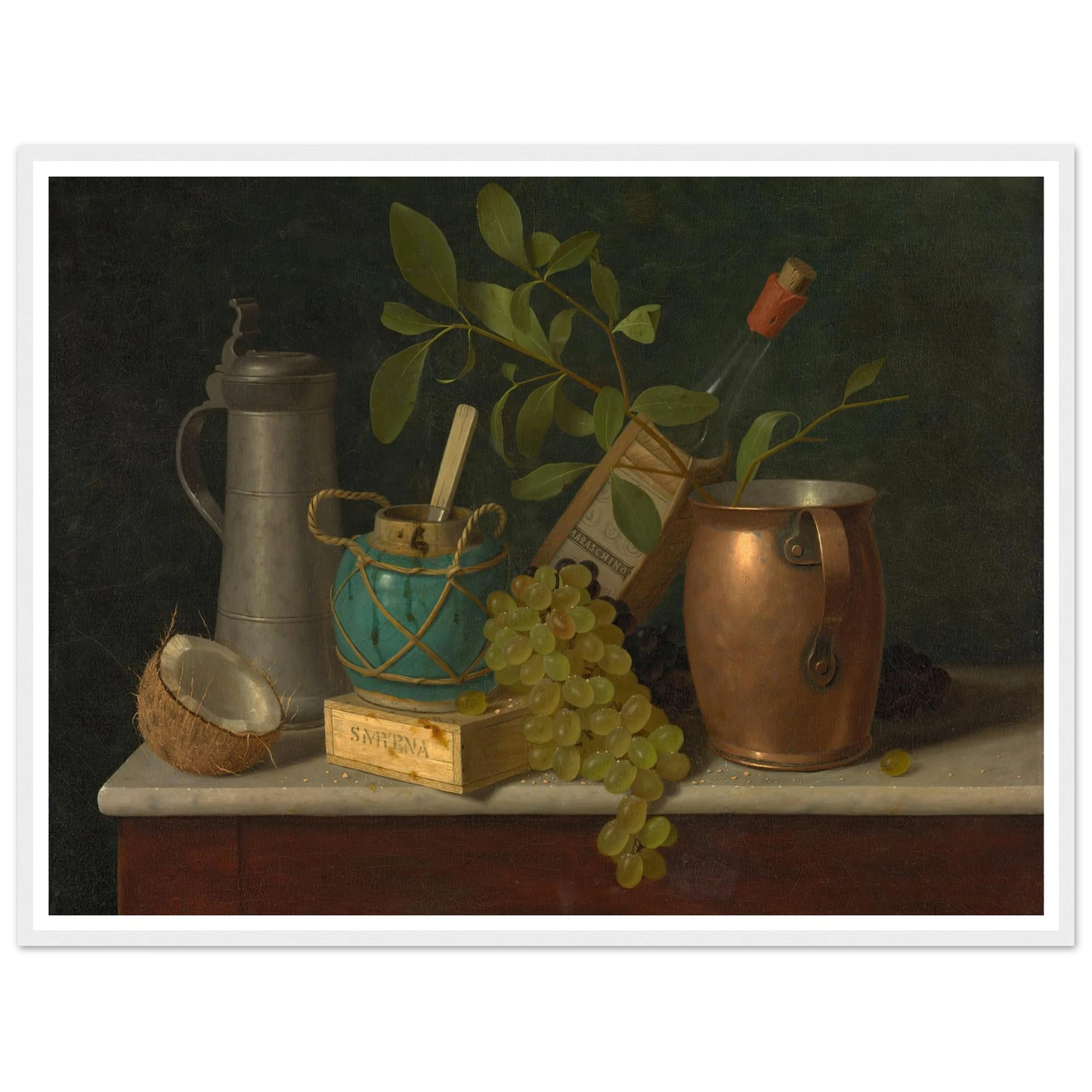 Just Dessert (1891) Art Print | William Michael Harnett - Framed Poster - 30x40 cm / 12x16″ - Black frame